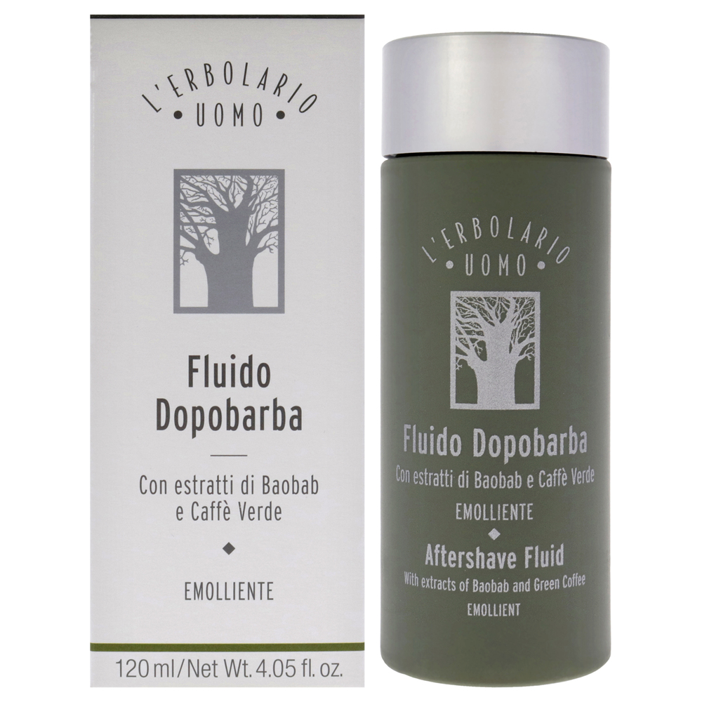 Uomo After Shave Fluid Baobab by LErbolario for Men - 4.05 oz Aftershave
